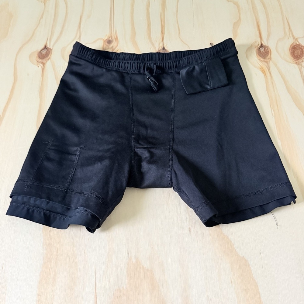 Men's APFU Army Black Physical Fitness Shorts Size Medium - Picture 7 of 7
